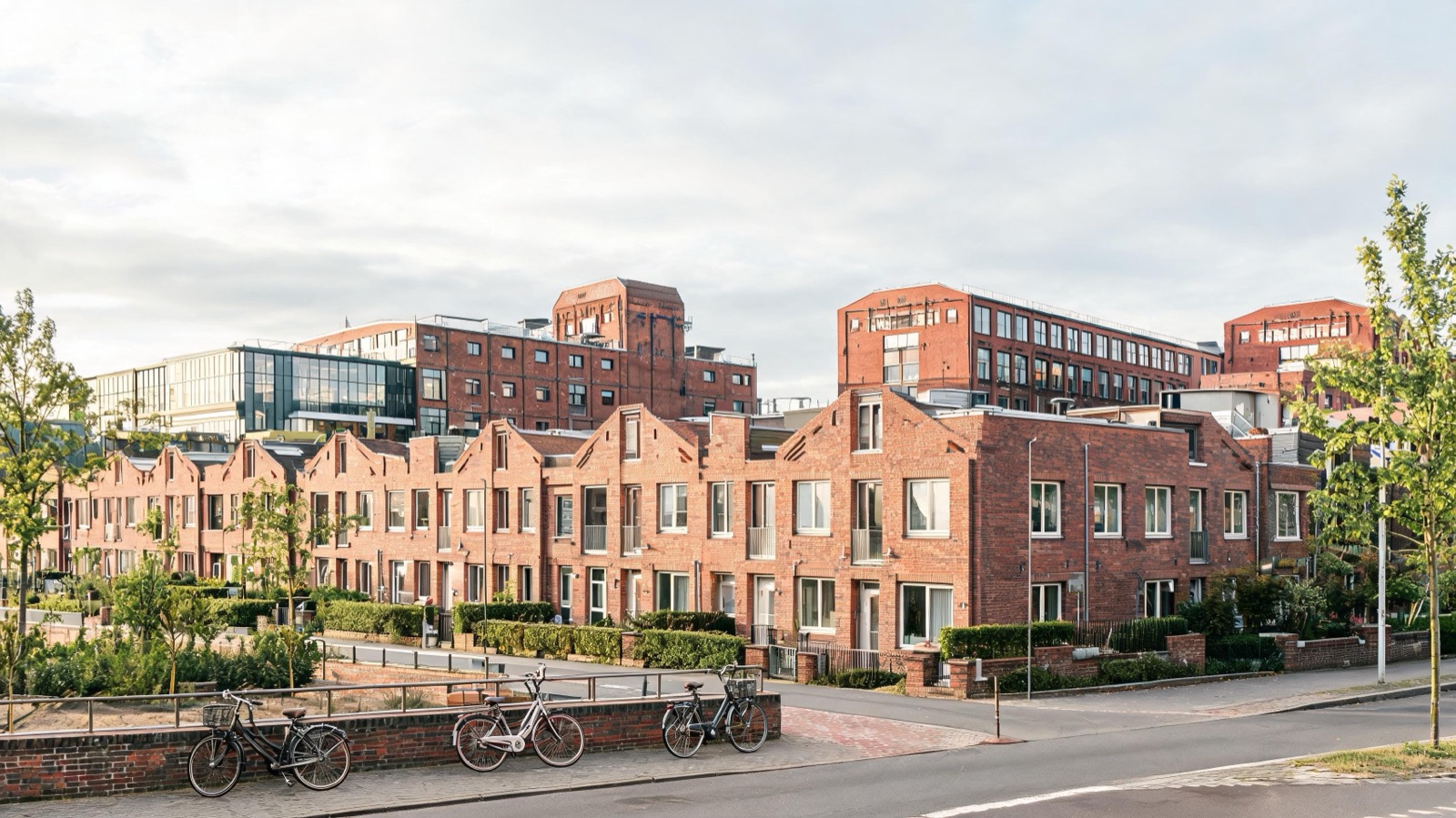 Woningen en moderne architectuur in het centrum van Eindhoven